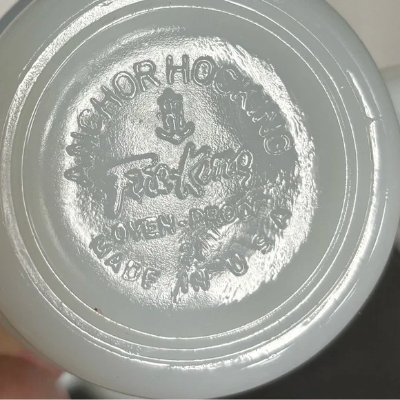 Set of 5 vintage Anchor Hocking Fire King advertising mugs - Picture 6 of 10